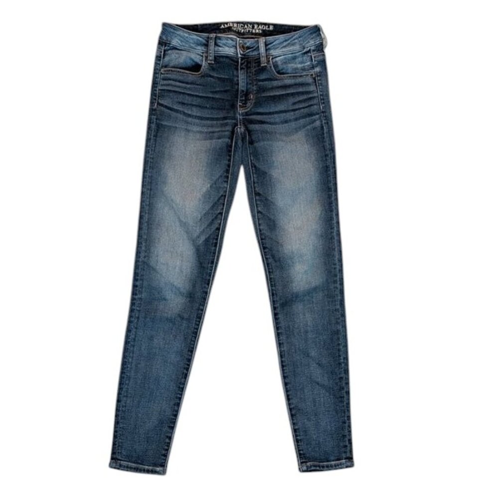 American Eagle Outfitters Super Stretch Jegging Dark Wash Rinse Skinny Jean Pant
